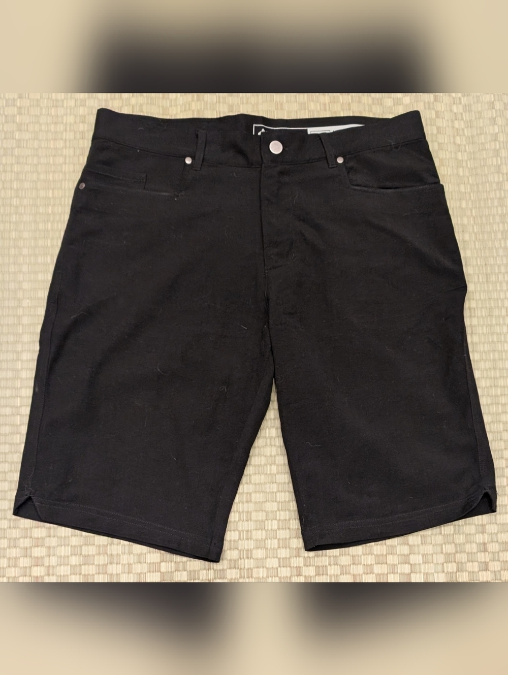 Woolly Long haul Merino Wool Blend Shorts Black Men's Size 32